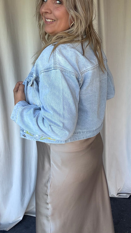 Jeansvest blossom