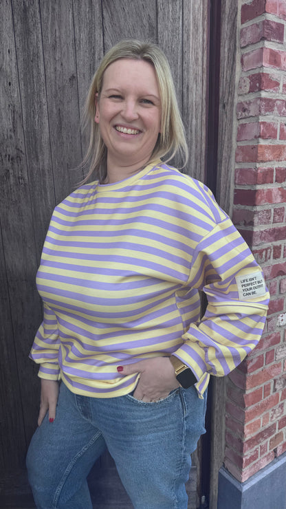 Perfect sweater - geel/lila