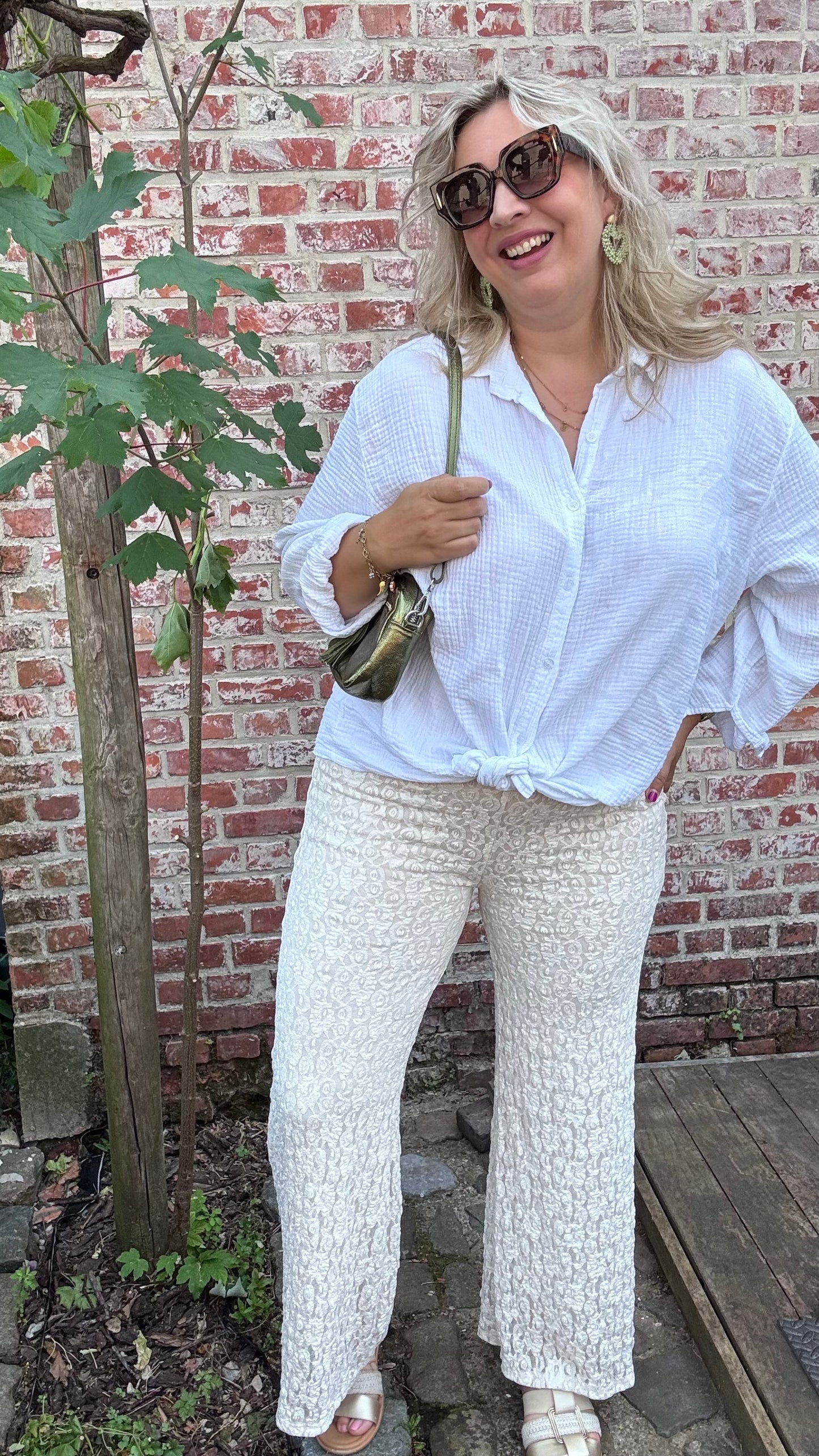 Amélie broek - Crème