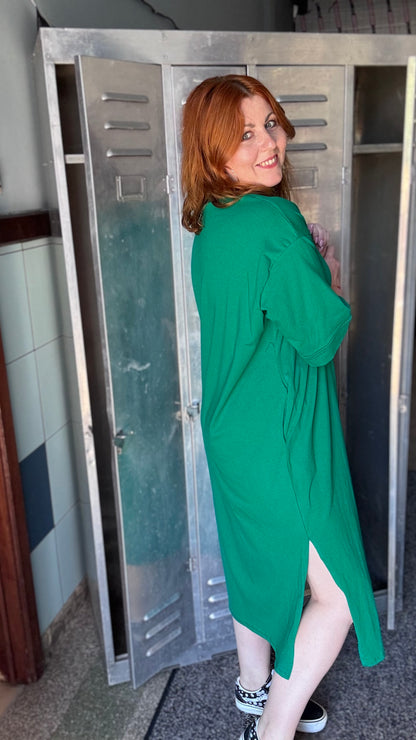Bibi sweaterjurk - Groen