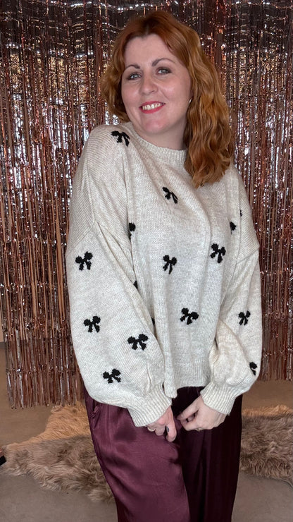 Cosy Bow trui