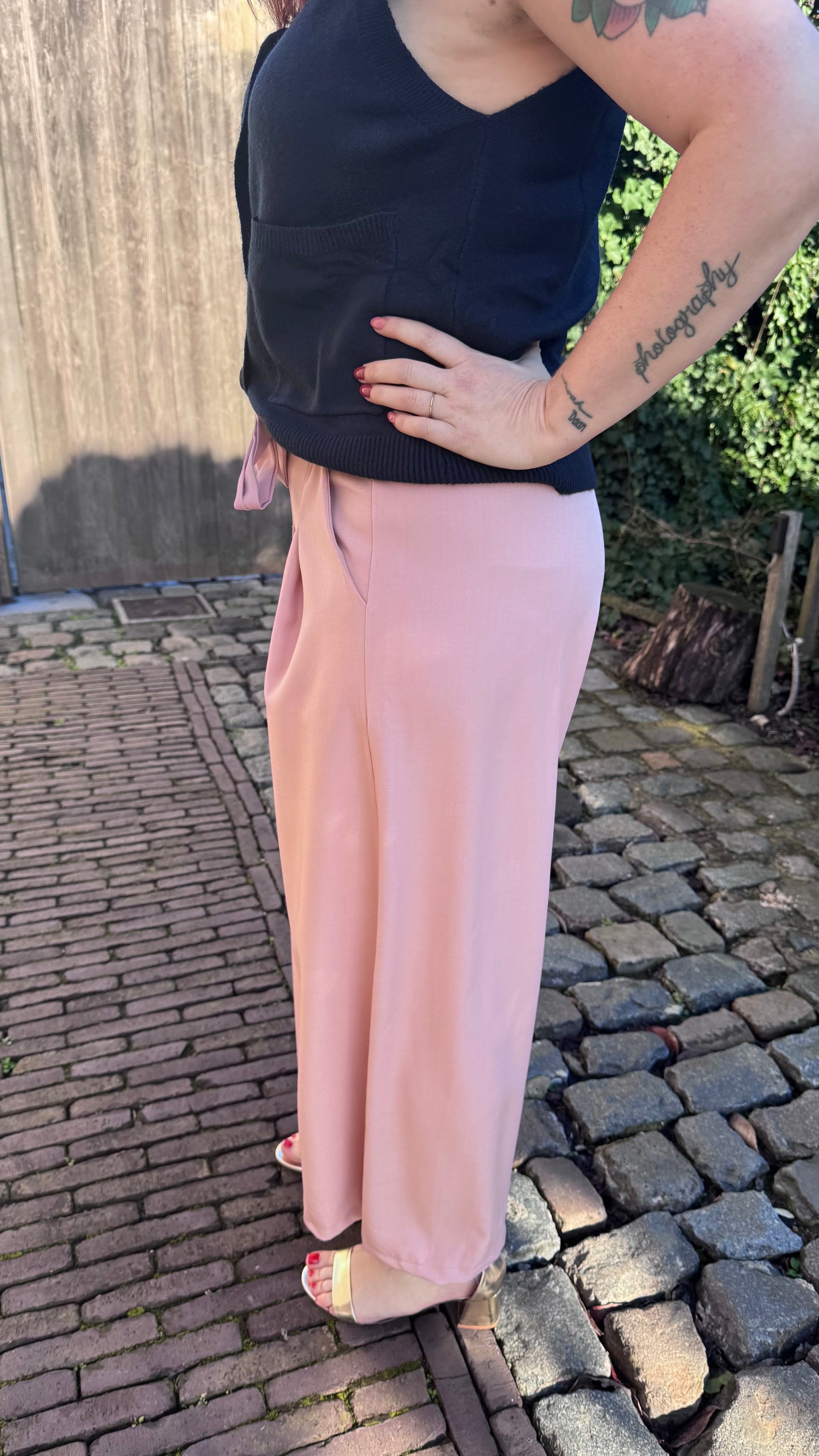 Leya broek - Oudroze