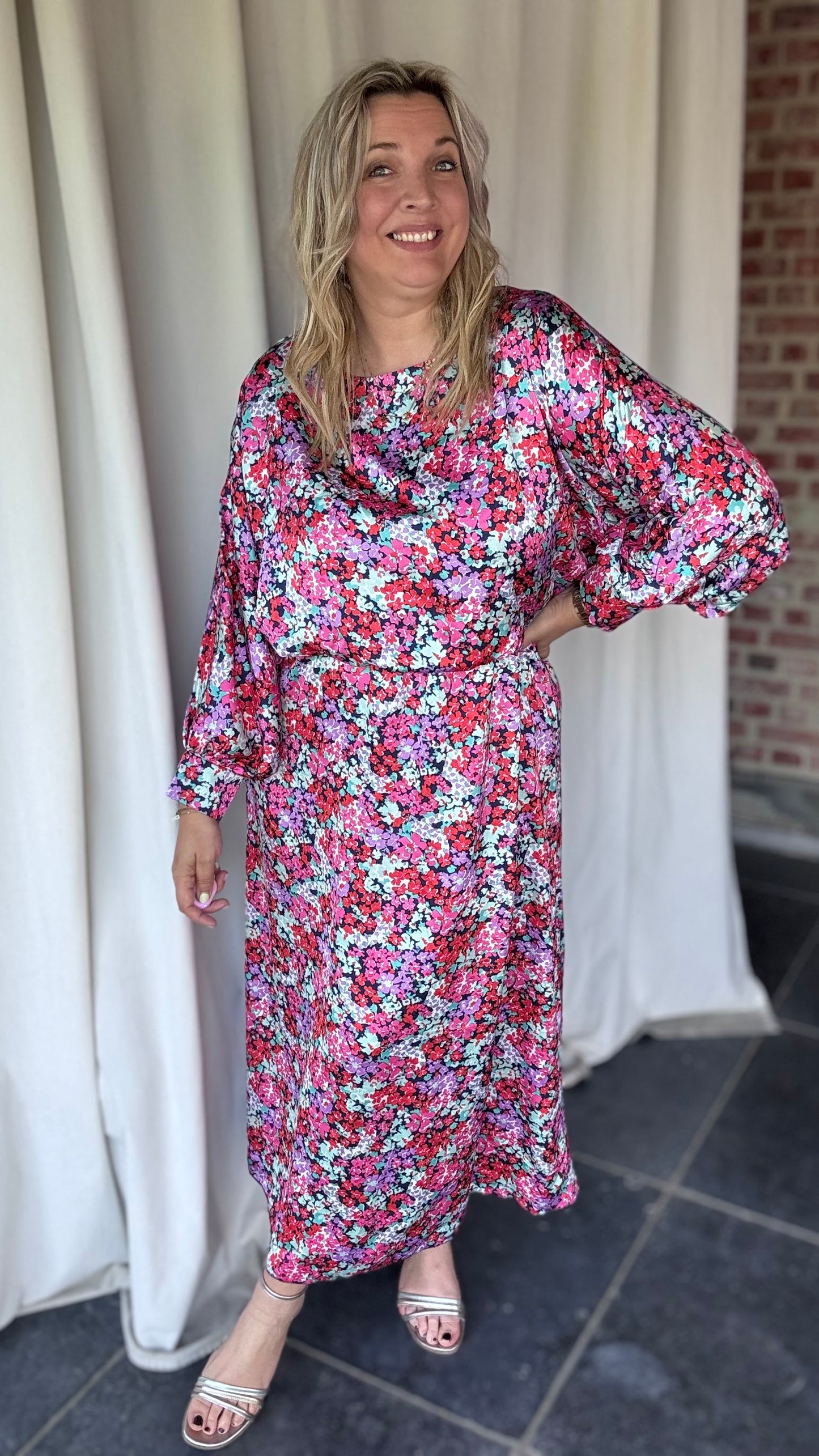 Bellini dress - Purple flowers