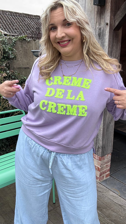 Sweater Crème de la crème - paars