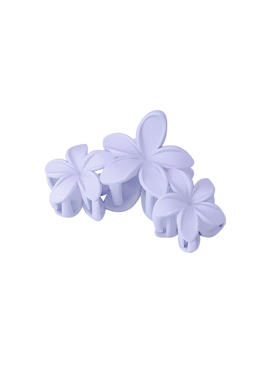 Haarspeld grote bloemen lila
