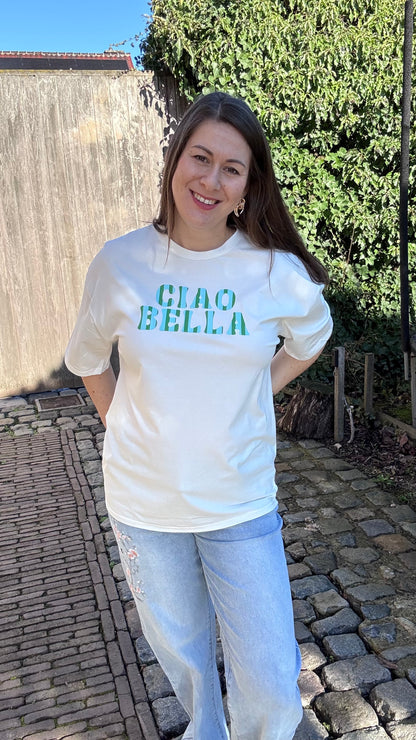 Ciao bella shirt - Wit
