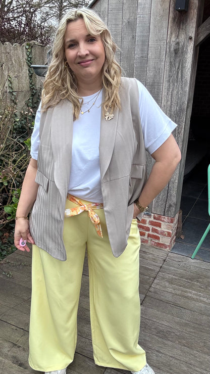 Mona broek - butteryellow