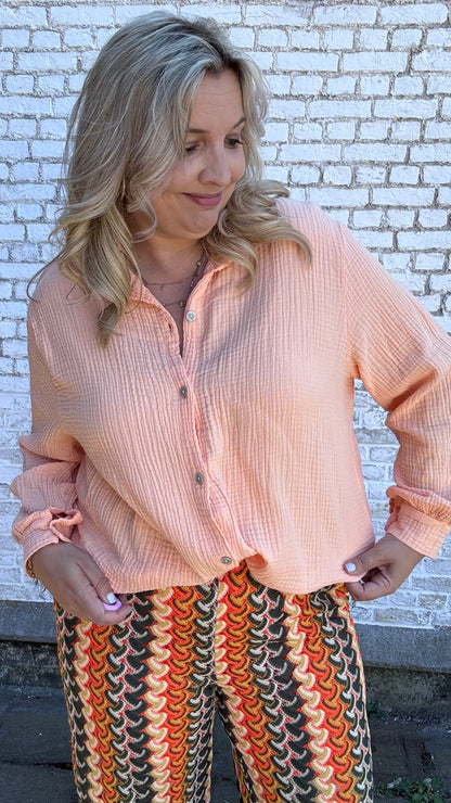 Tetra blouse - salmon