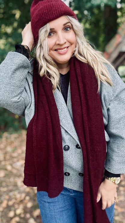 Maïté sjaal - Bordeaux
