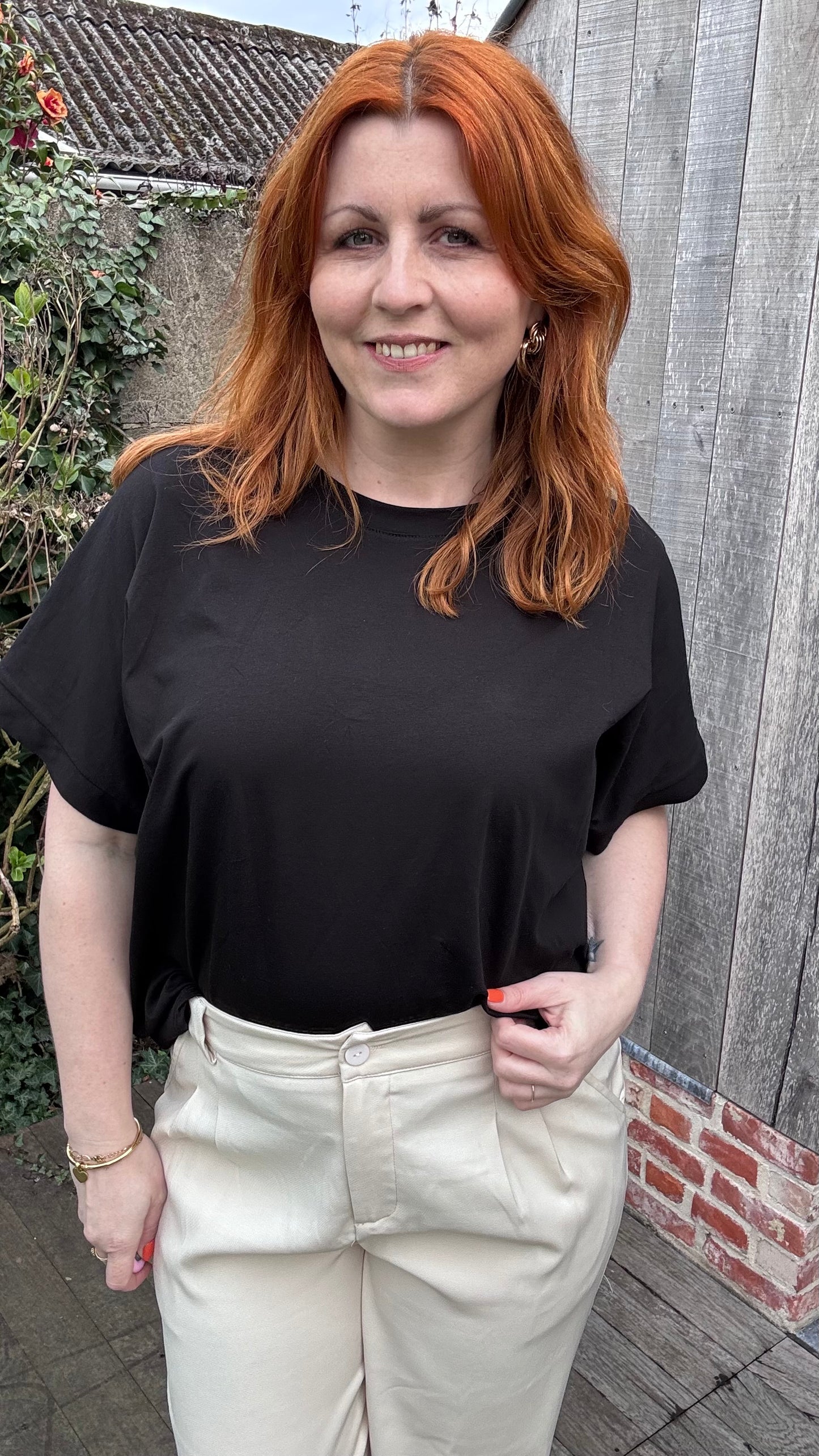 Loose Tina shirt - Zwart