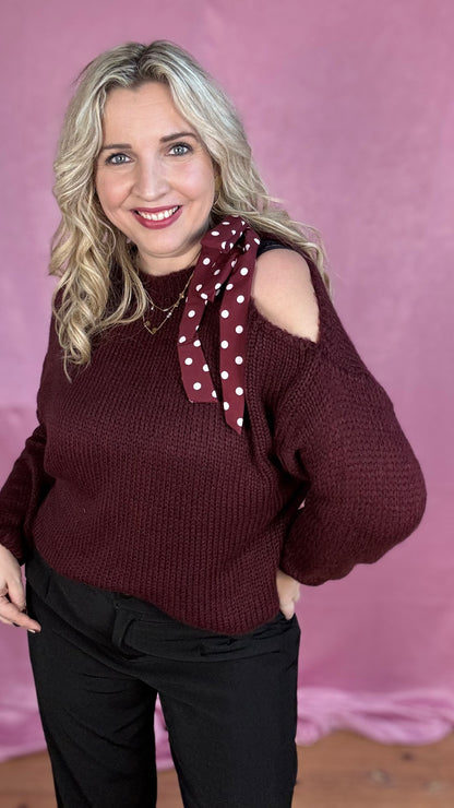 Estee trui - Burgundy