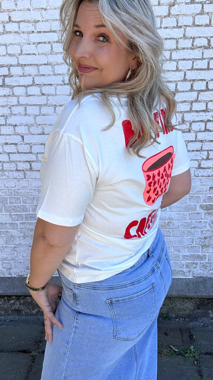 Cafecito shirt - Wit