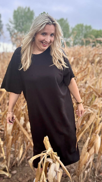 Harvey sweaterjurk TU2 - Zwart