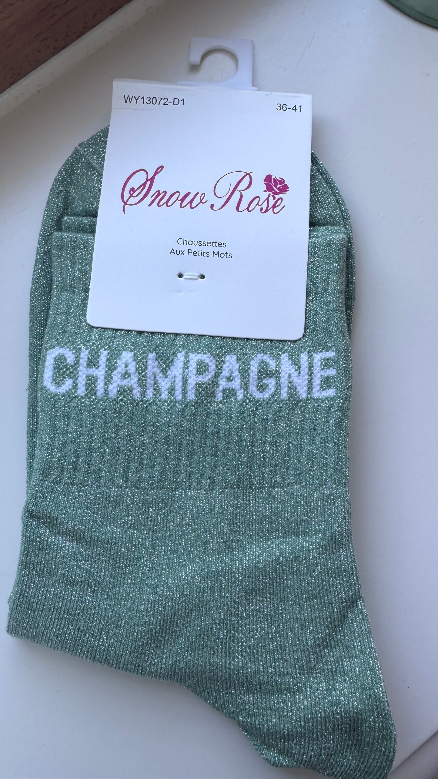 Quote sokken: Champagne