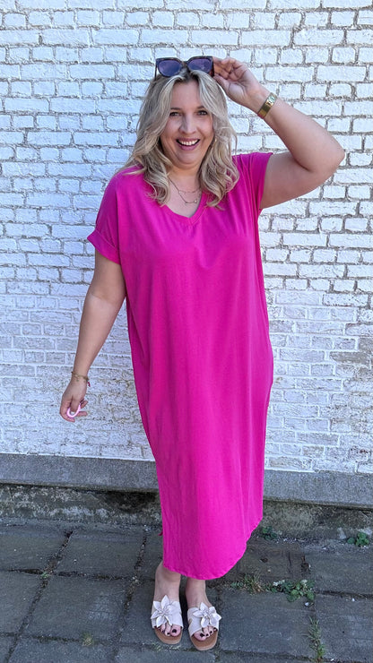 Shauni shirtdress - Fuchsia