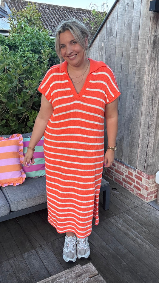 Crochet dress - Oranje