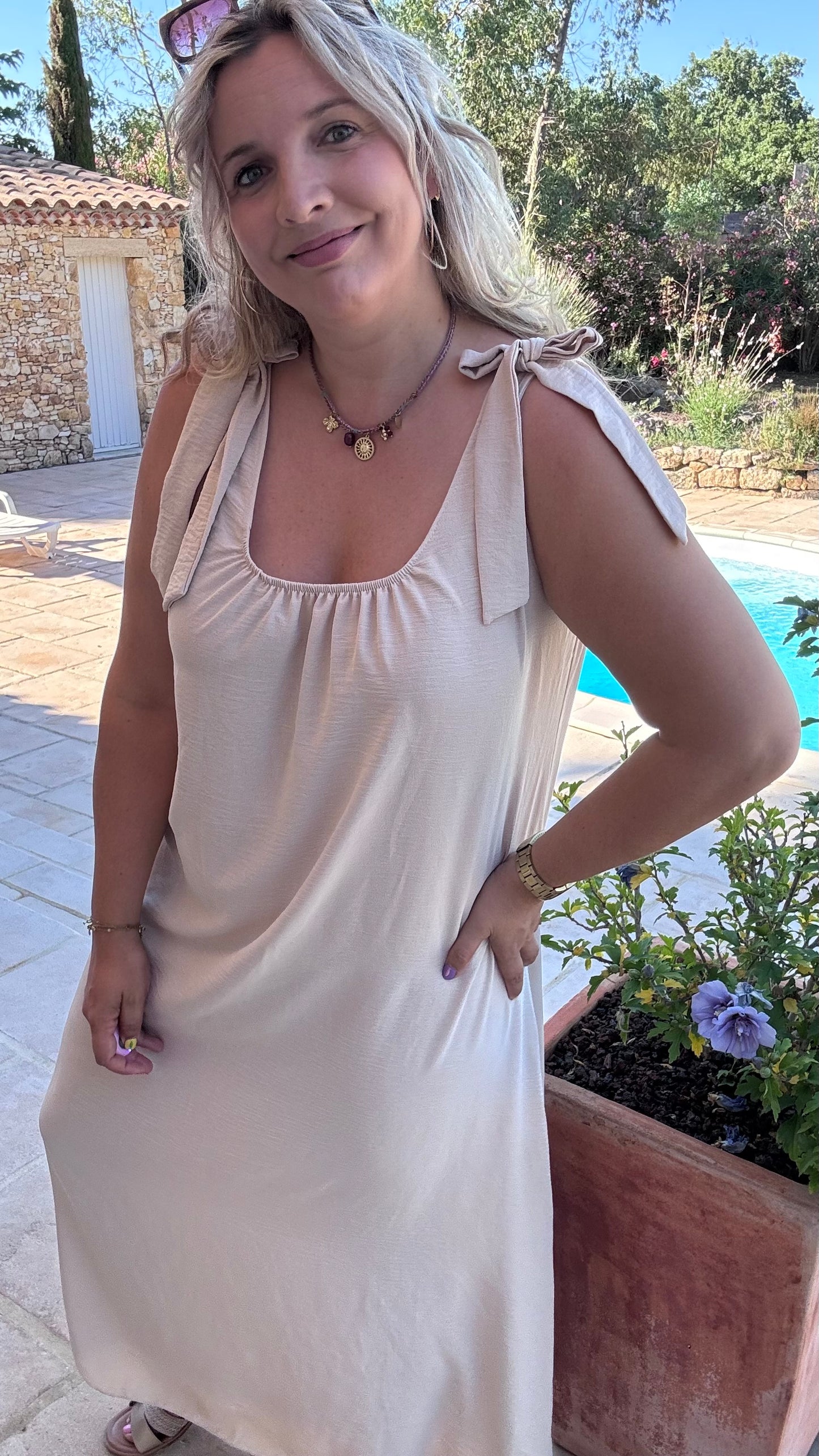 Flow dress - Crème