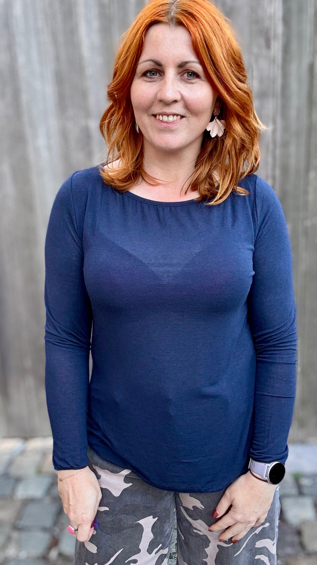 Cashmere Blend Top - Blauw