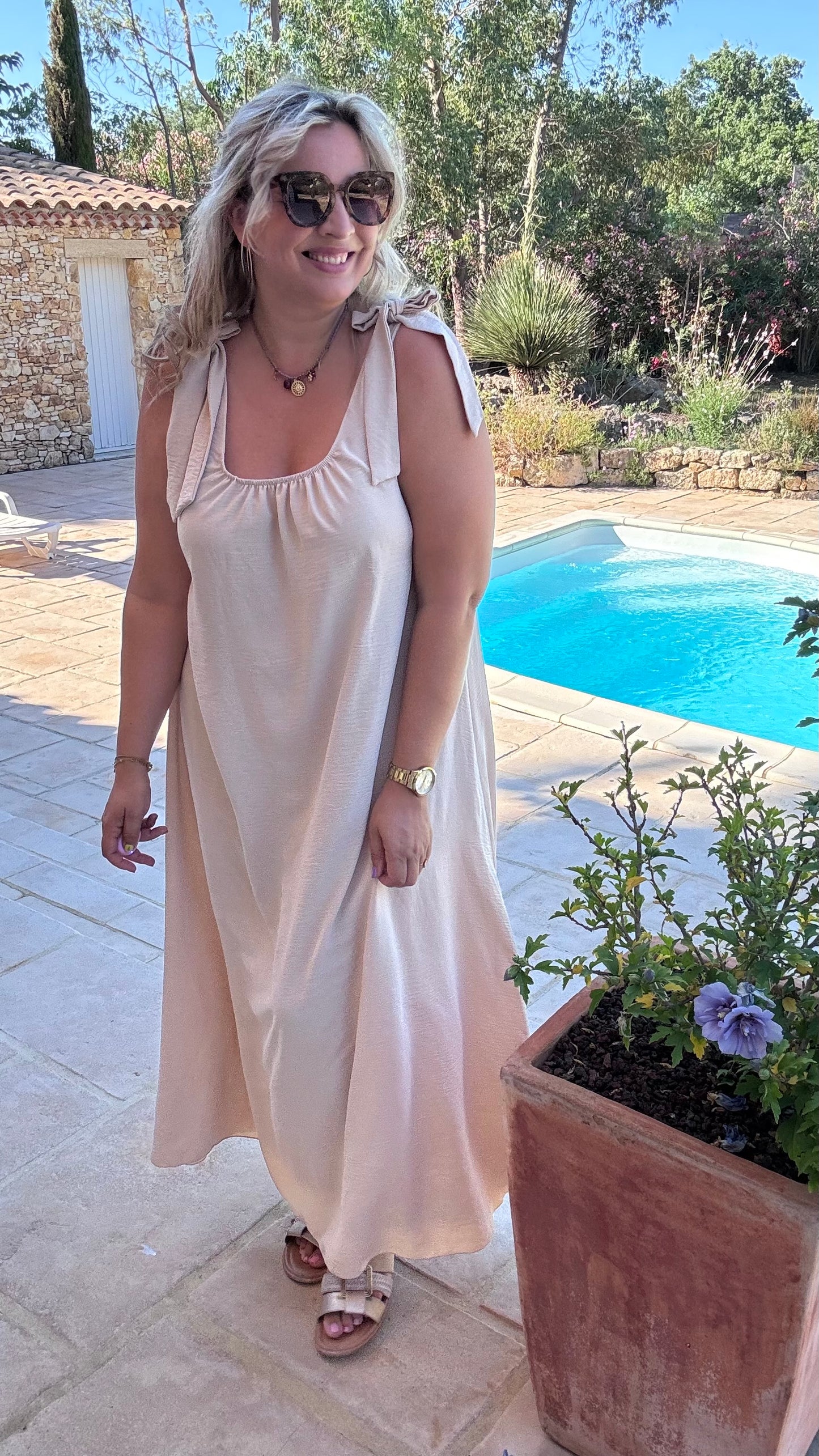 Flow dress - Crème