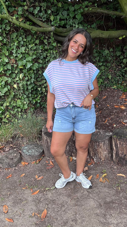 Ripped jeansshort