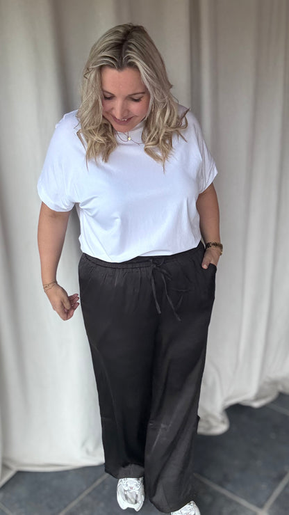 Satin broek - Zwart