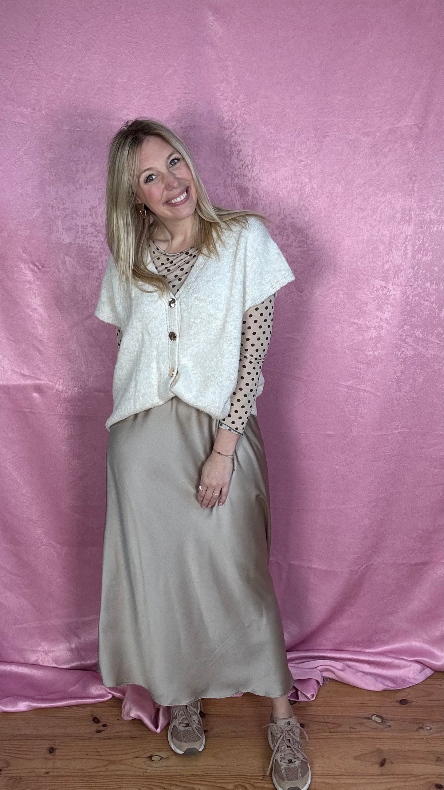 Silky muse rok - Champagne