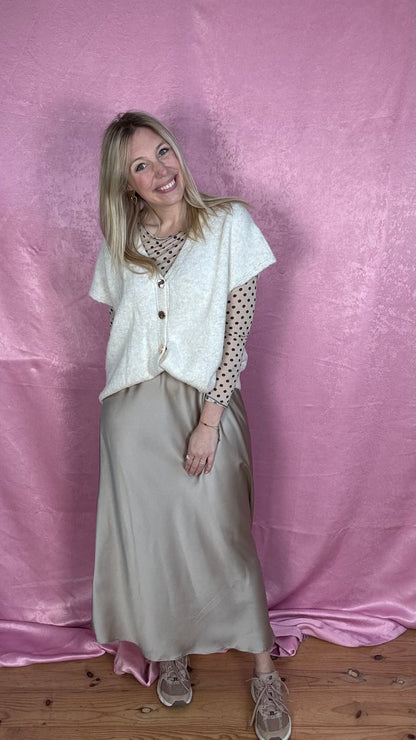 Silky muse rok - Champagne