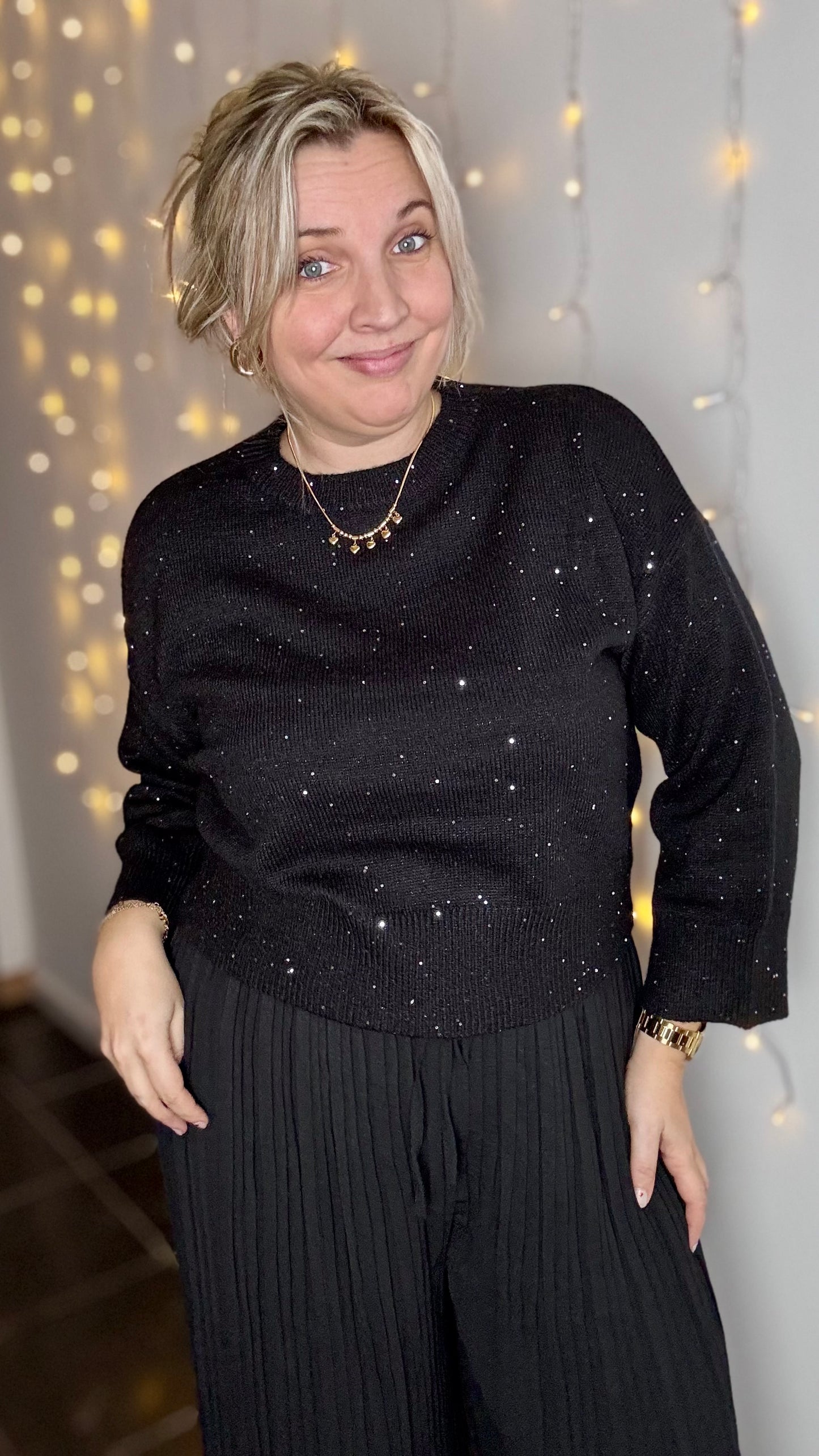 Sparkle trui - Zwart