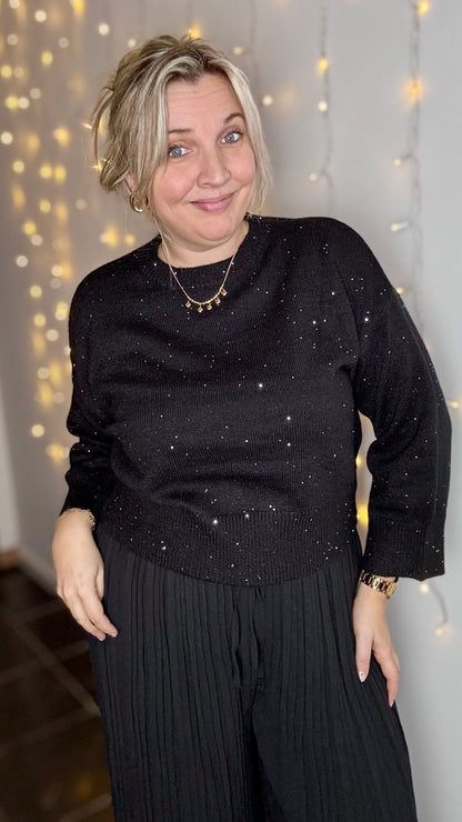 Sparkle trui - Zwart