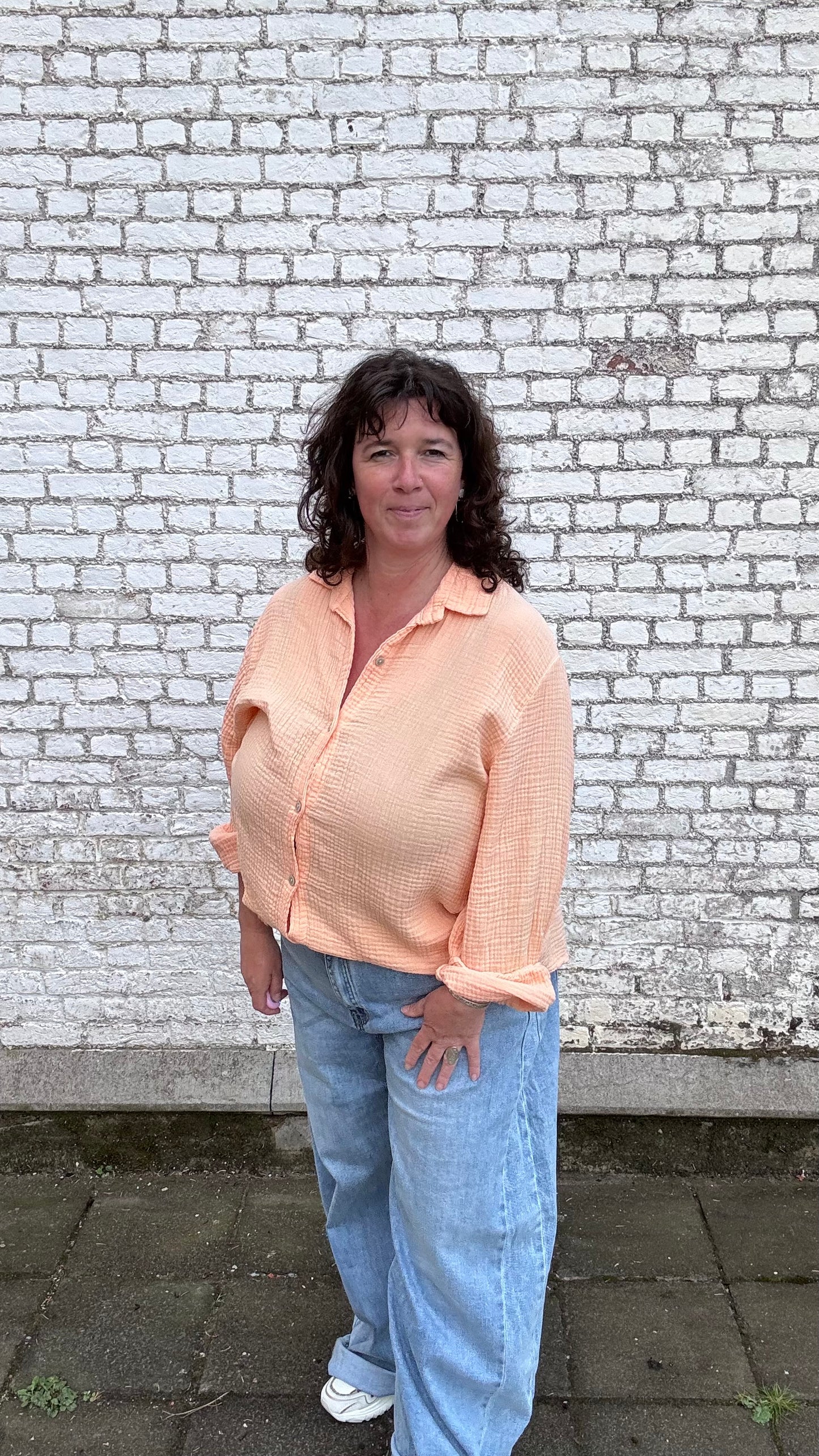 Barrel jeans - blauw