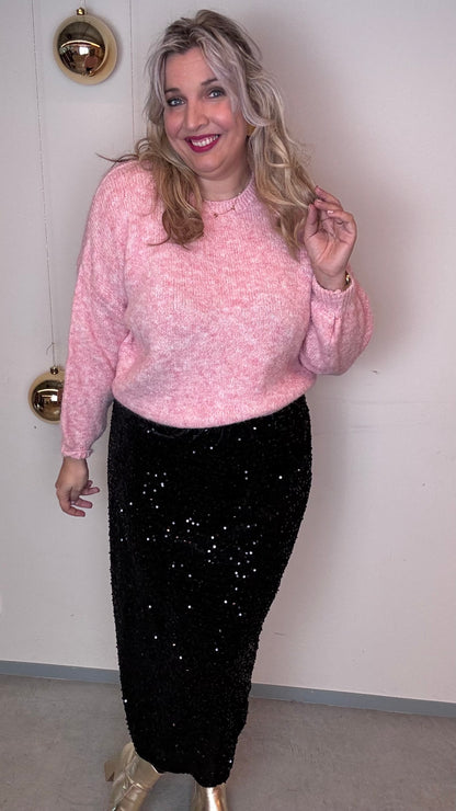 Winterglam trui - Roze