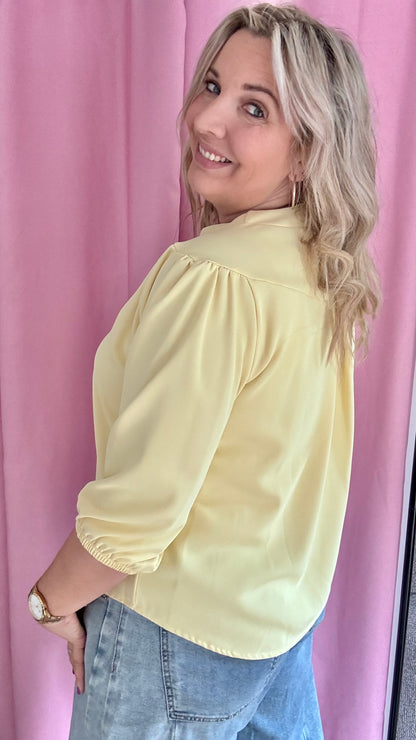 Mezza blouse - geel