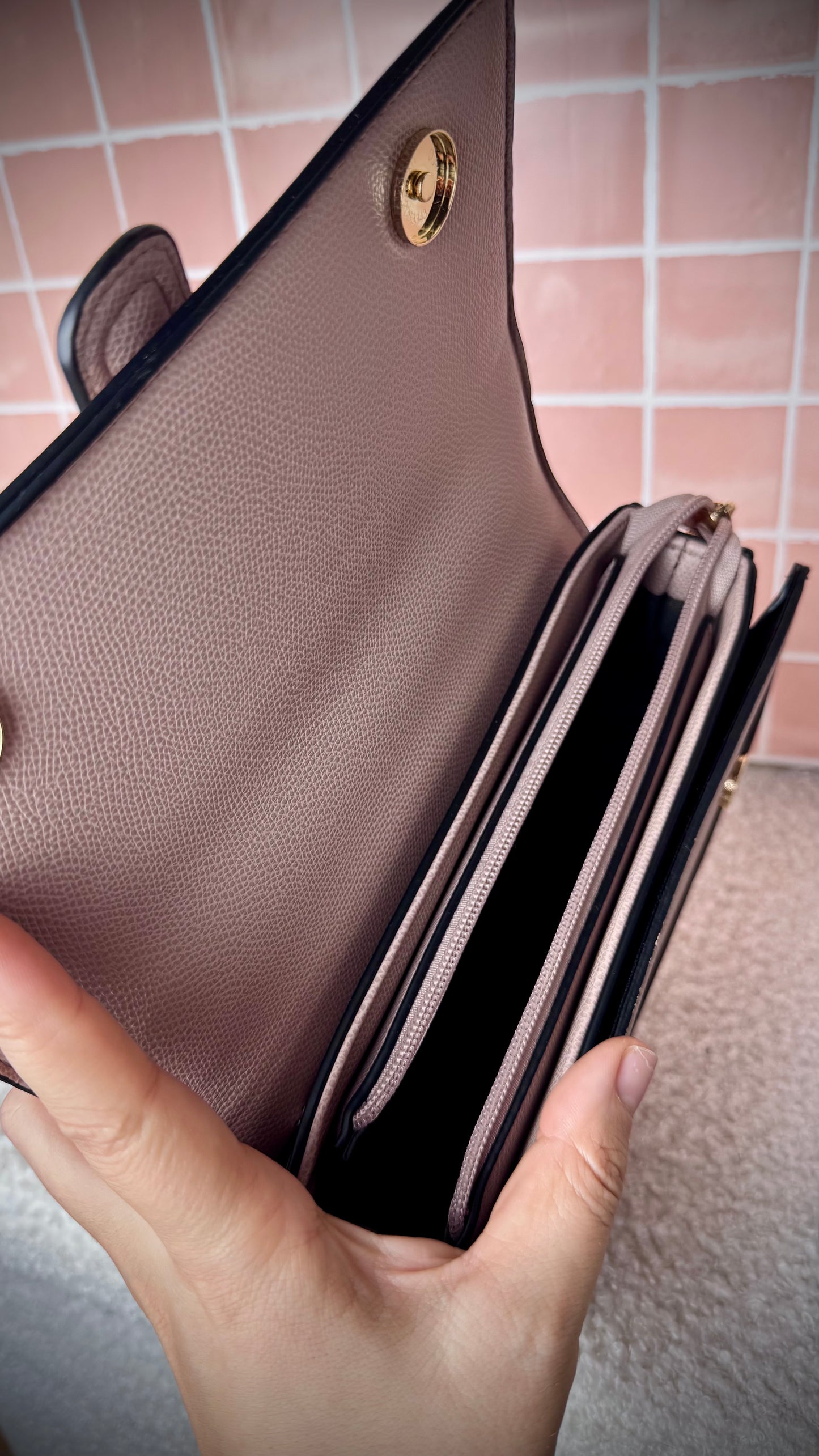 Glenn schoudertas - Taupe