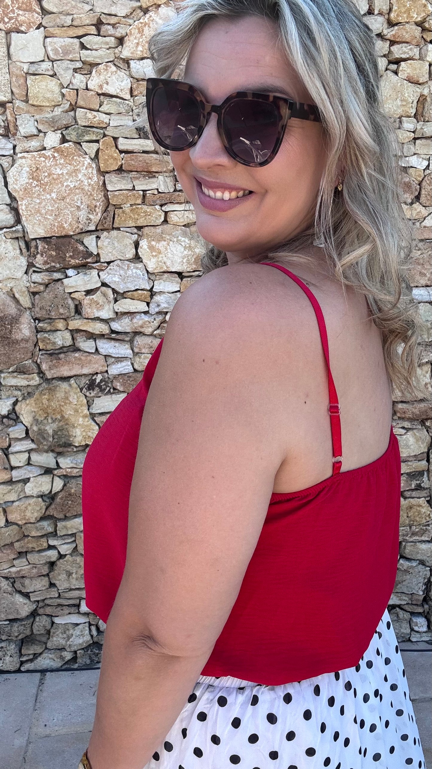 Essential top - Rood