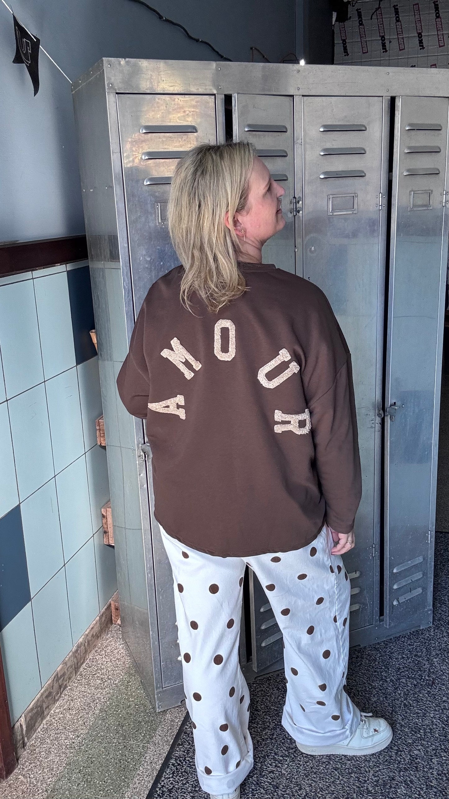 Amour sweater - Bruin