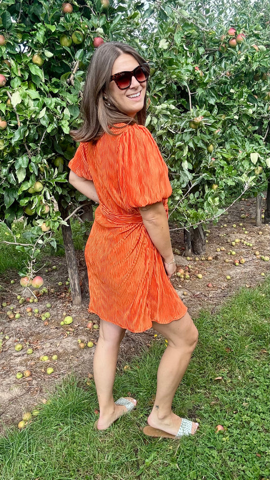 Bubble-orange dress