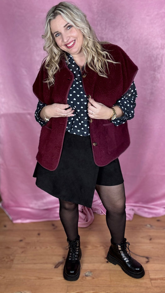 Teddy Easy gilet - Bordeaux