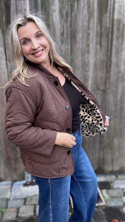 Reversible Leopard jacket