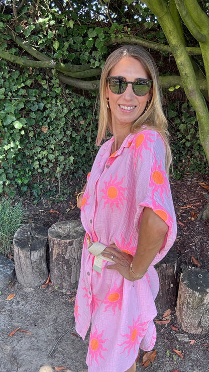 Sunshine Beach dress - Roze