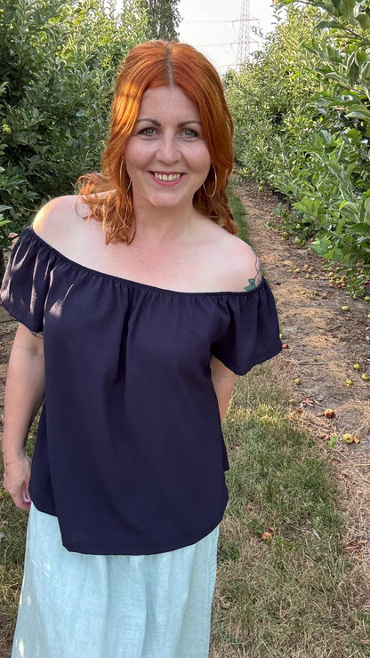 Dina blouse - Donkerblauw