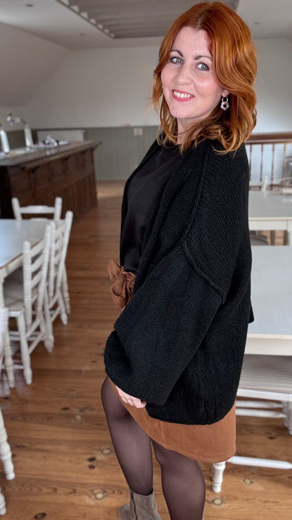 Louise cardigan - Zwart