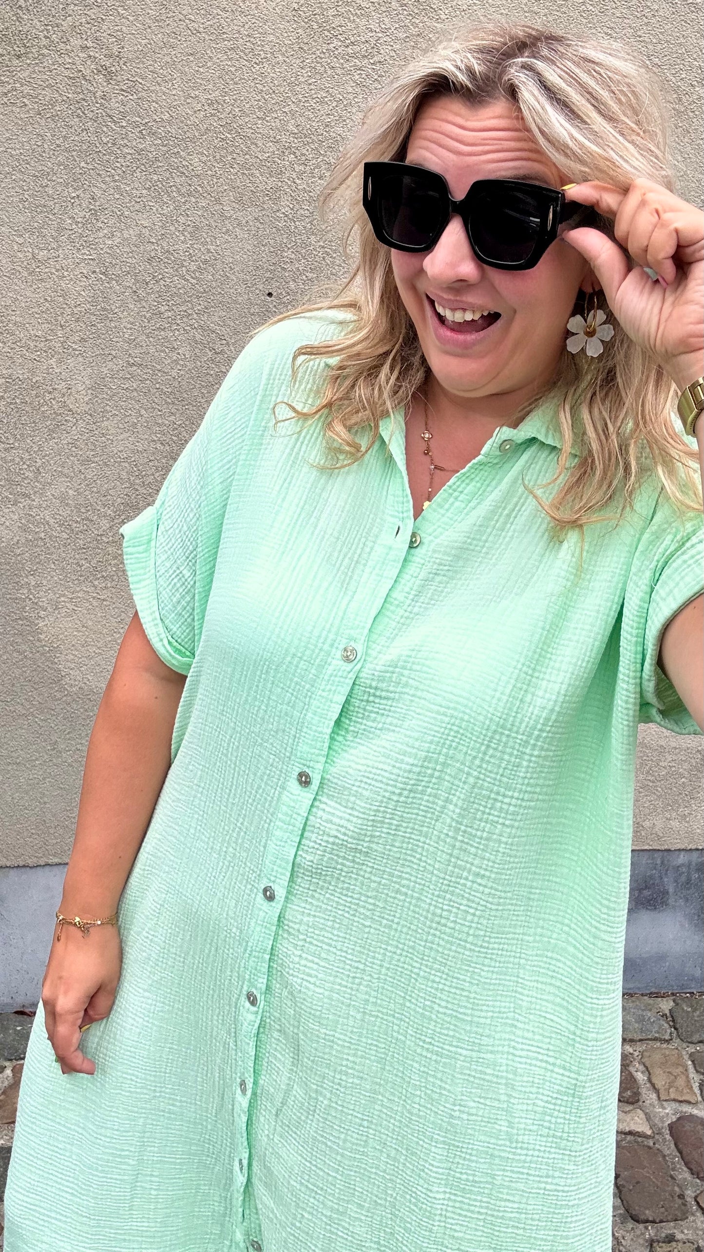 Justine jurk - Mint