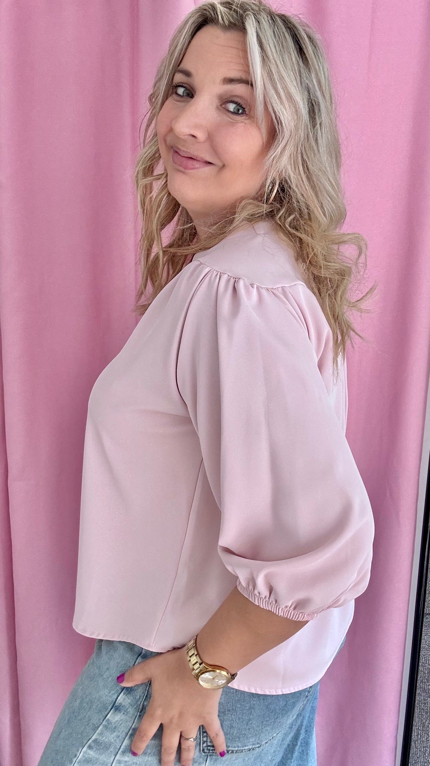 Mezza blouse - roze