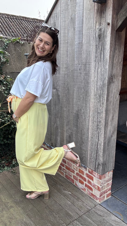 Mona broek - butteryellow