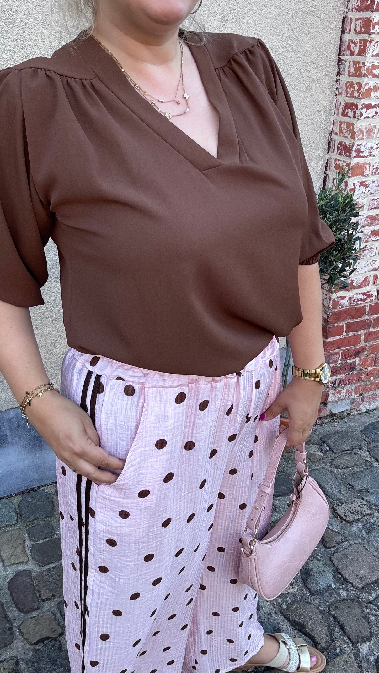 Dots broek - Roze