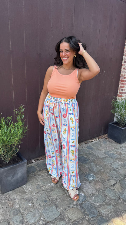 Tropical breeze broek - Wit