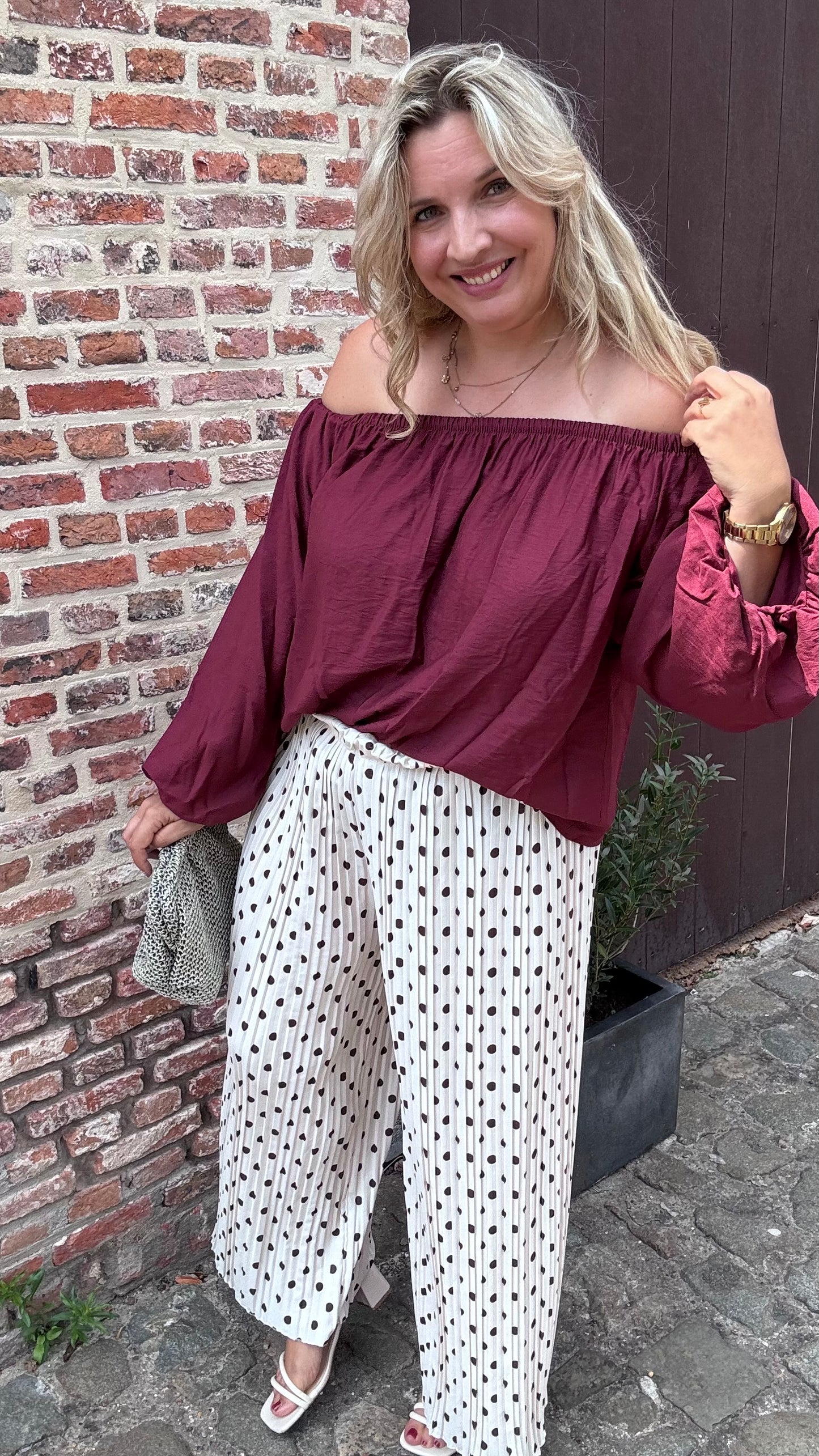 Umnia blouse - Wijnrood