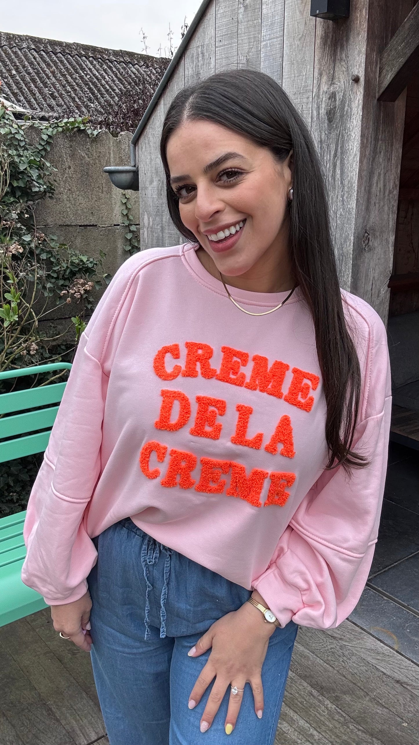 Sweater Crème de la crème - roze