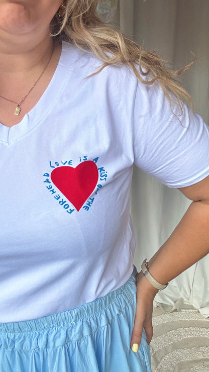 Love is a kiss shirt