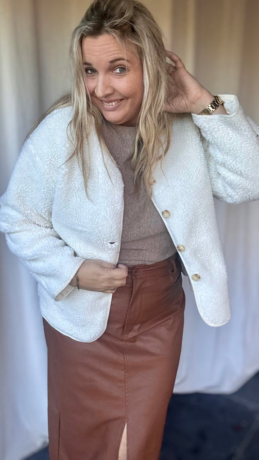 Teddy jas - Off white